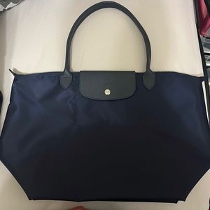 Longchamp Navy Le Pliage Neo Large Nylon Tote